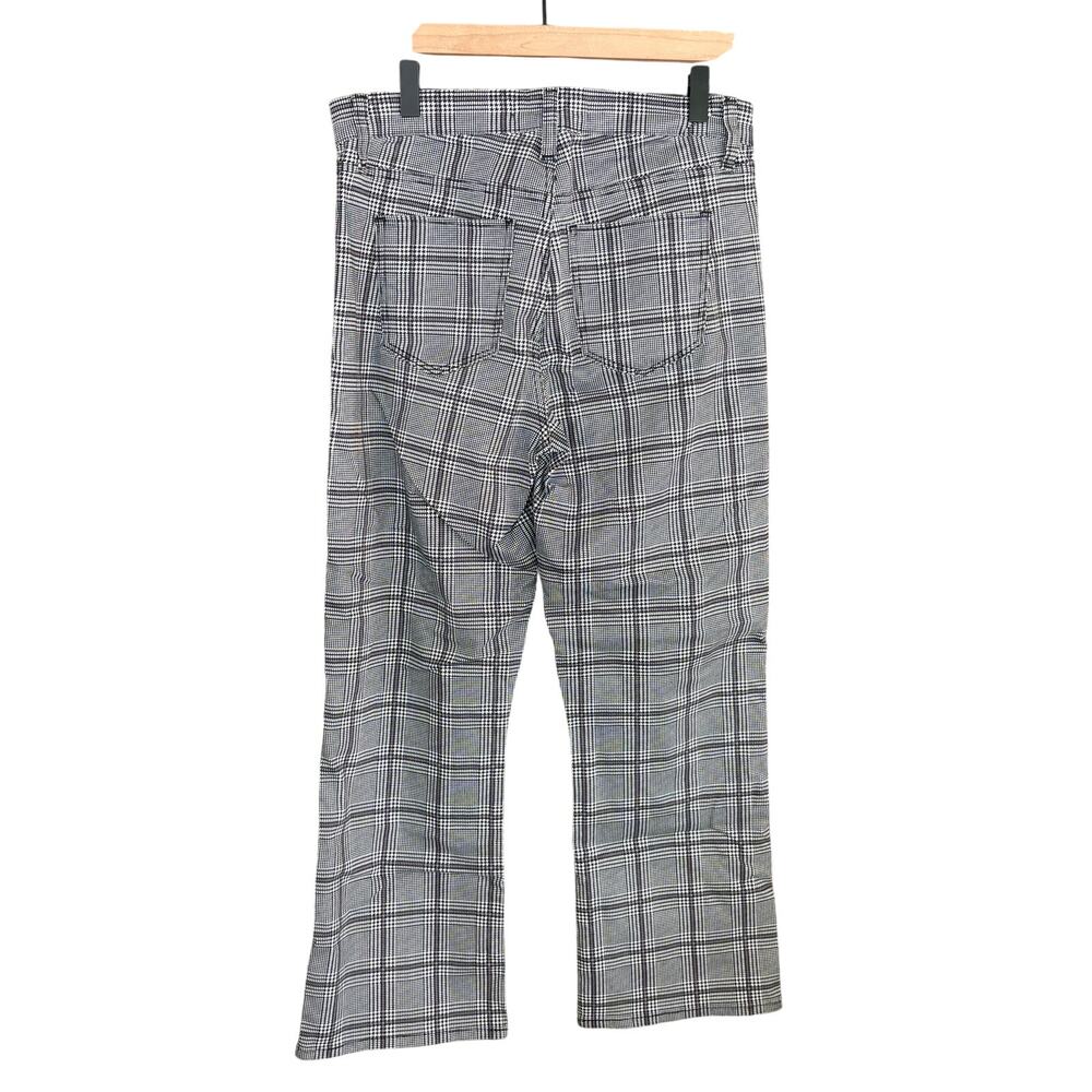 Joe's Jeans Callie High Rise Bootcut Plaid Pants 29 8 Black Cavendish Check Crop - Picture 6 of 8